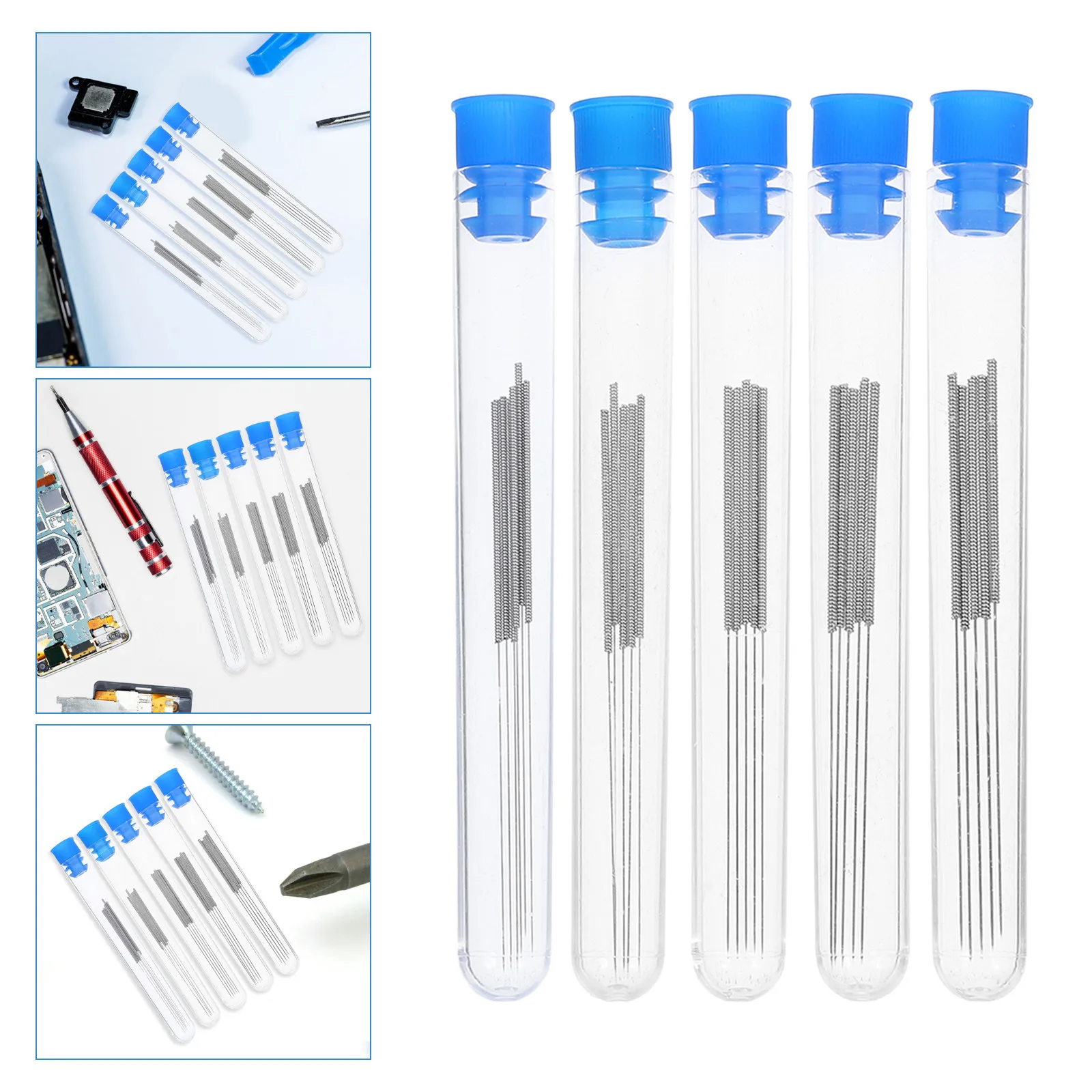 

50Pcs Stainless Steel 3D Printer Nozzle Cleaning Needles for Extruder Head Unclogging Maintenance Tool Kit Compatible with Most