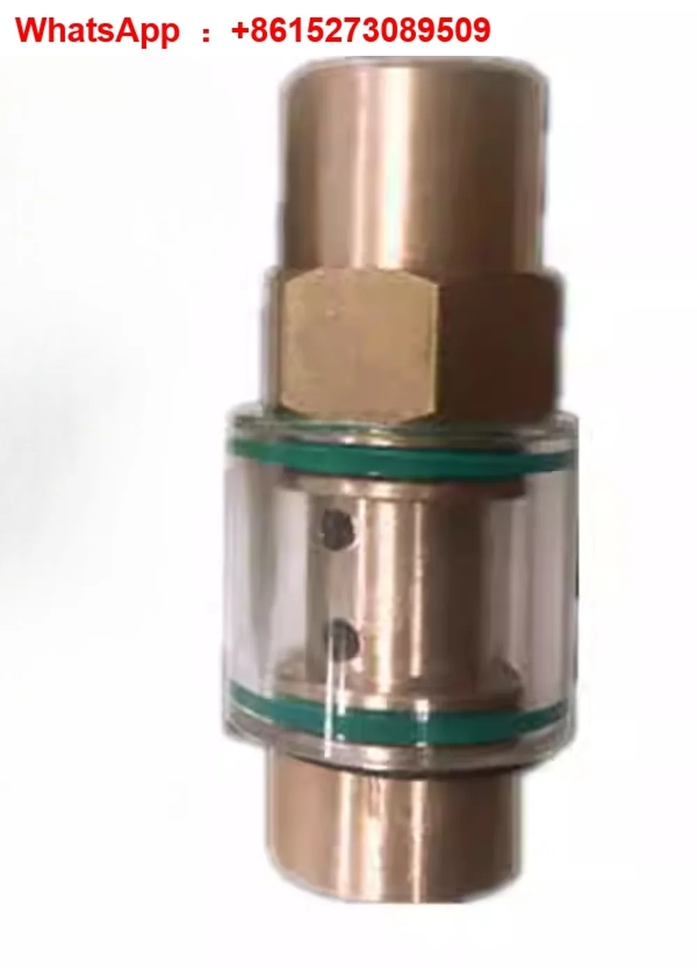

Screw machine specific visual oil return one-way valve/check valve/brass anti backflow transparent check sight