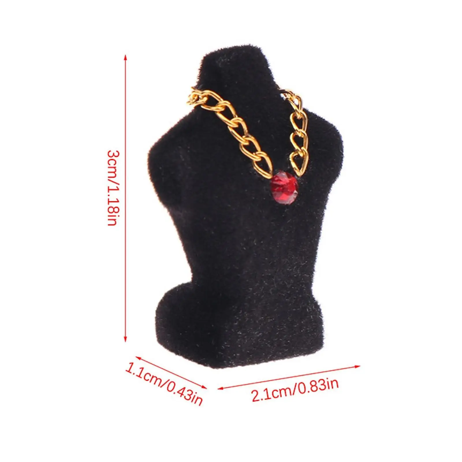 Dollhouse Necklace Display 1/12 Doll House Realistic DIY Scene Necklace Rack