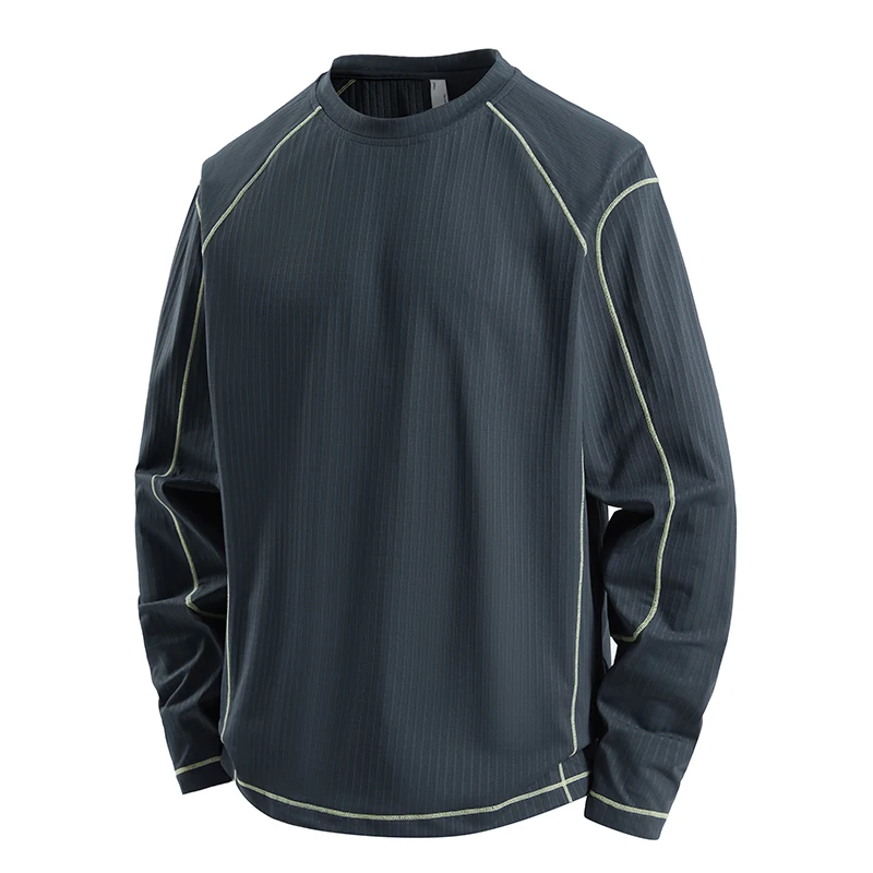 

2026 Unisex Color-Block Running Top, Breathable Battag Fabric Tee with 3D Tailoring, Loose Fit Quick-Dry for Training & Casual