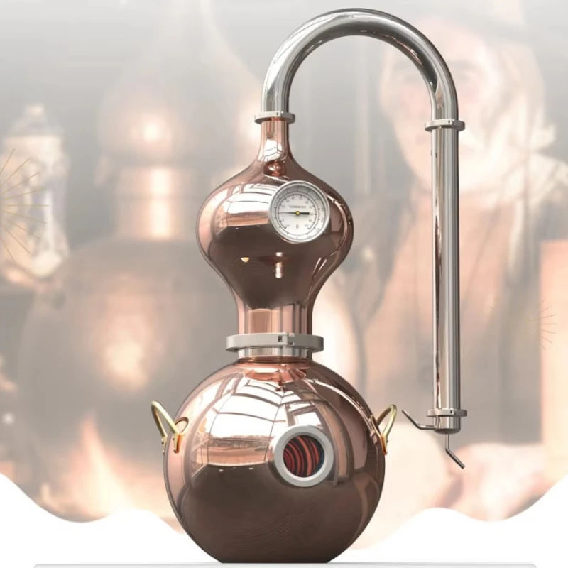 Antique small household distillation equipment Pure copper still for distilling spirits