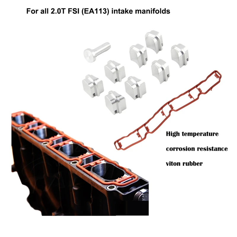 06F133201P Intake Manifold Runner Flap Delete Gasket Swirl Valve Assembly For Skoda  Seat EA113 2.0 TFSI Bop-021 Accessories