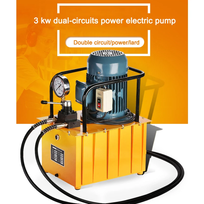 3KW Electric Double Circuit Hydraulic Pump Manual Reversing Valve Switch 30l High Pressure Oil Pump Tool DBD3.0-S2 220/380V