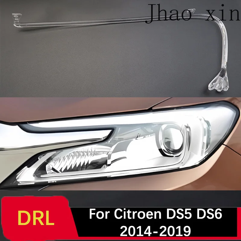

Front Headlamp Angel Eye for Citroen DS5 DS6 2014-2019 Car Headlights DRL Light Guide Strip Ballast Module Lamp Tube White Light