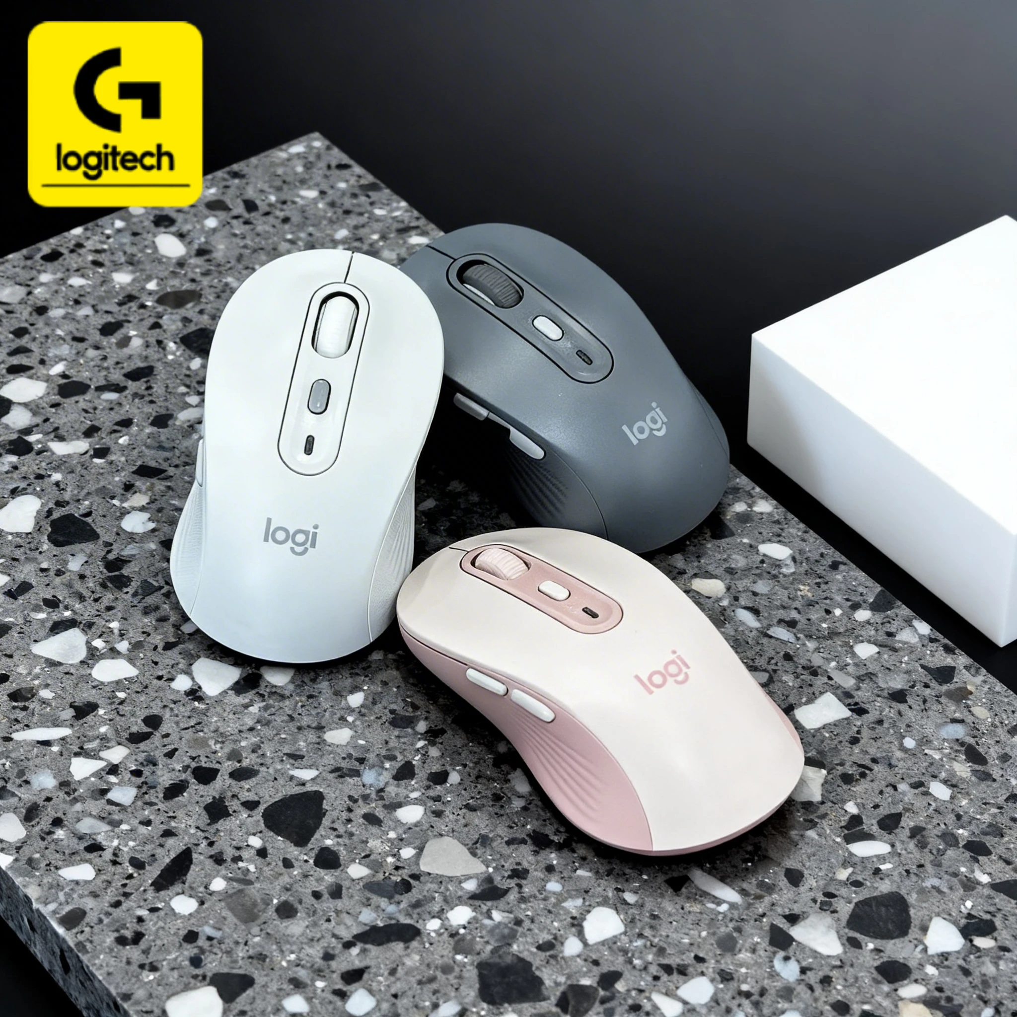 Logitech M750/M650/M650L dual-mode mouse, cross-screen and multi-device compatibility, making business work more efficient.