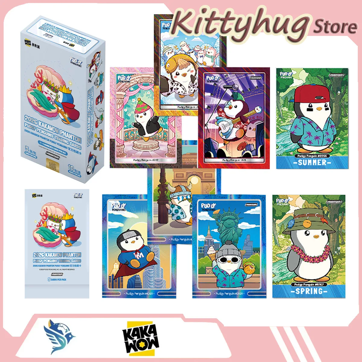 2026-カカワウ-ファントム-パッジー-ペンギンズ-公式コレクターカード-ポップカルチャー玩具-漫画グッズ