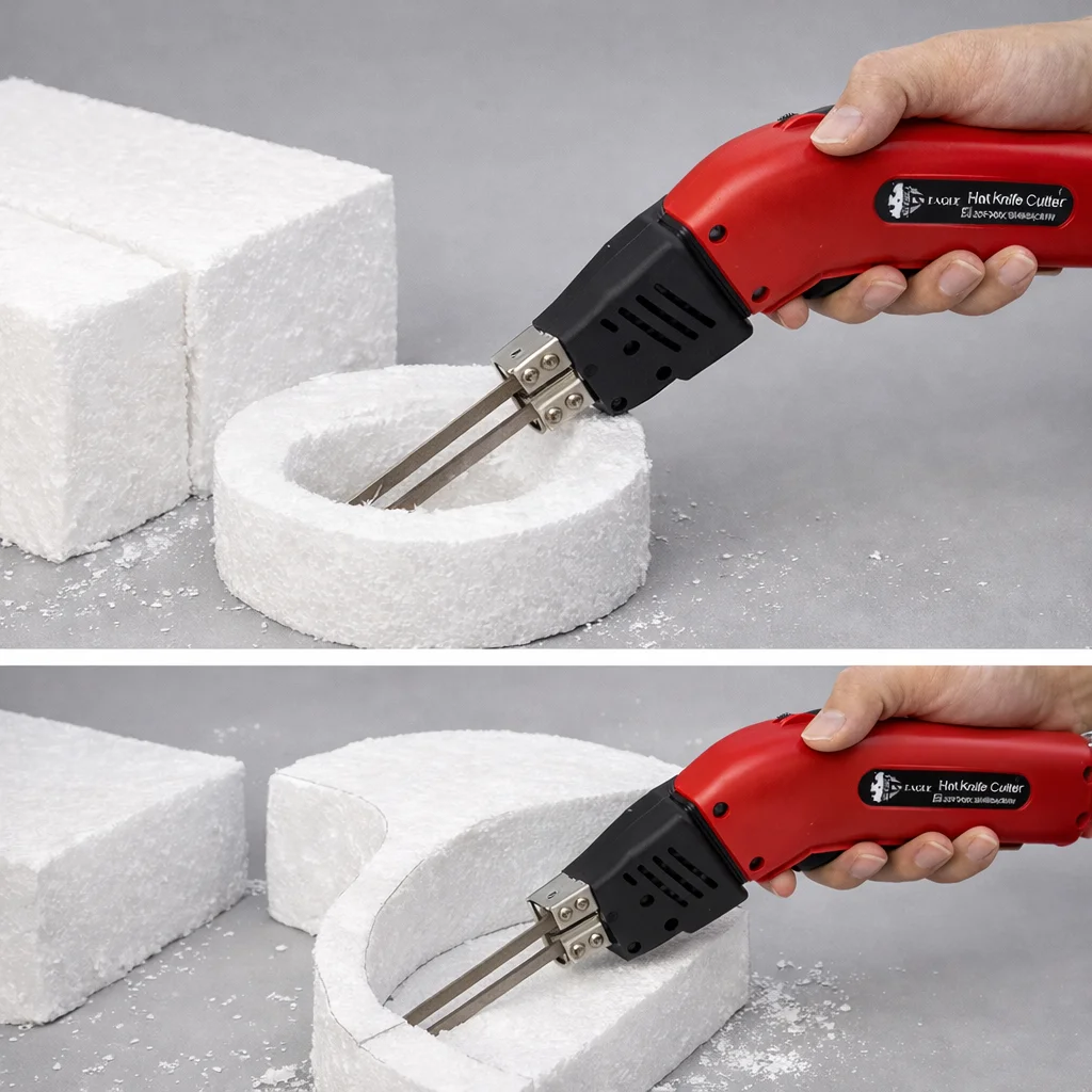 

Electric Sponge Grooving Cutter - Foam Styrofoam Carving Pearl Cotton DIY Hot Knife Machine for EPS Polystyrene Cutting