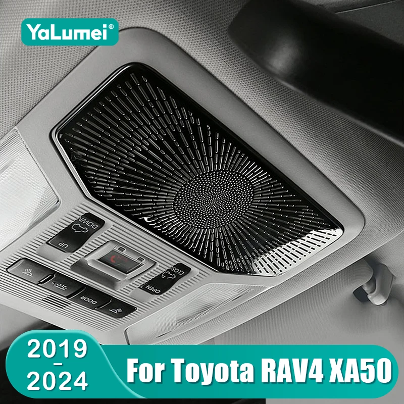 Para Toyota RAV4 XA50 2019 2020 2021 2022 2023 2024 RAV 4 luz de lectura delantera de coche híbrida Audio Tweeter cubierta de altavoz Accesorios