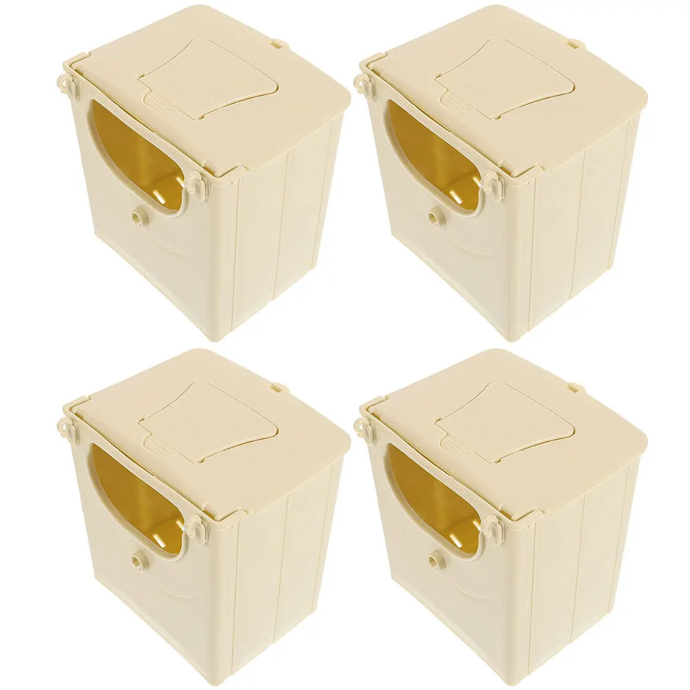 

4Pcs ABS Bird Breeding Box Multifunctional Nesting House for Small Birds Parakeet Finch Lovebird Cage Hanging Box