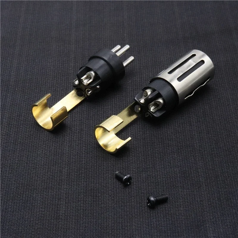 HiFi Carbon Fiber XLR Male Female Connector With Copper Plated Gold Canon  Audio Balance Plug