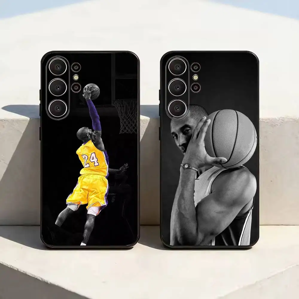 Black Mamba Kobe Bryant-s Soft Silicone Case for Samsung S26, S24, S21, S22, S23, S30, Ultra,  Plus, FE, Lite-Black