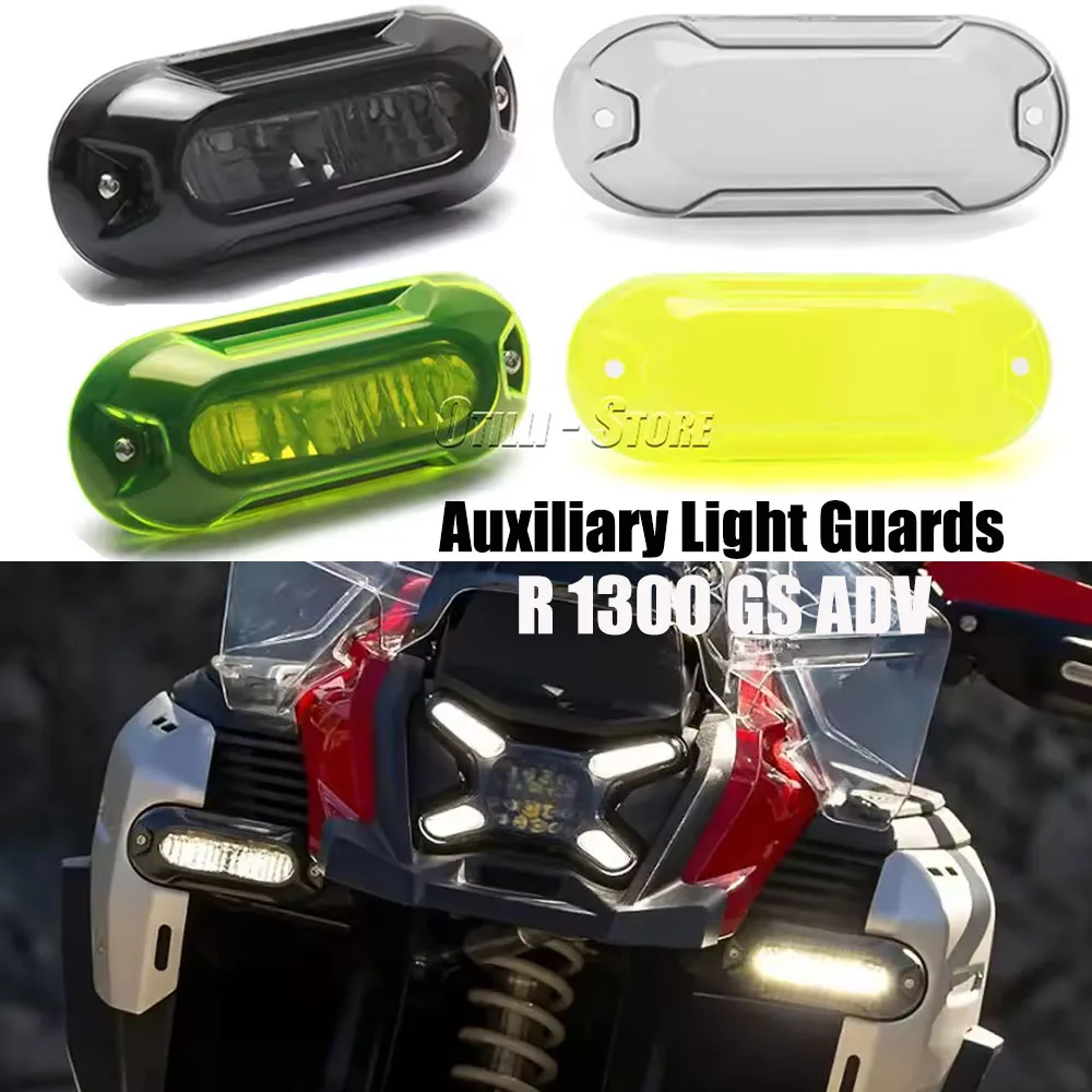 

Motorcycle Front Auxiliary Signal LED Light Protection Cover Acrylic For BMW R1300GS Adventure R1300 GS R 1300 GS ADV 2024 2025