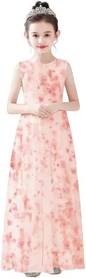 Chiffon Flower Girl Dresses Wedding Junior Bridesmaid Dress Evening Party Girls Formal Gown Princess Dress