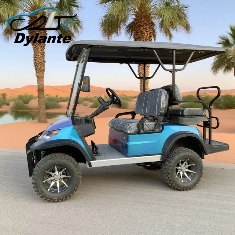 

Китайская роскошная 2 + 2 4-местная уличная электрическая тележка для гольфа, одобренная CE литиевая подъемная тележка для гольфа, предназначенная для привлекательности