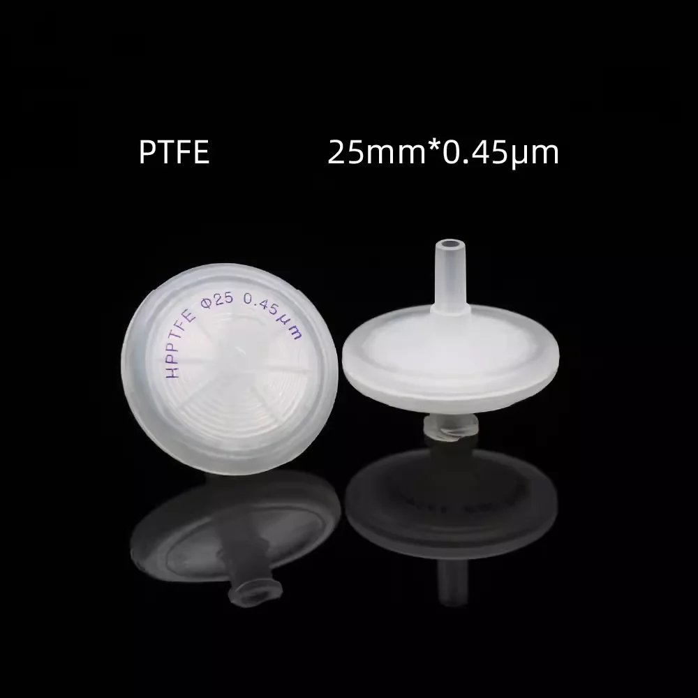 5pcs/lot 13mm 25mm Disposable hydrophobic organic Flter with PTFE Microporous Membrane For Lab liquid chromatography