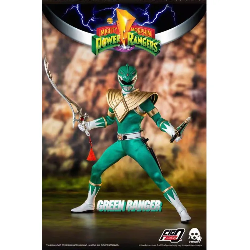New Original Hasbro Threezero POWER RANGERS Mighty Morphin GREEN RANGER Action Figure Model Gift