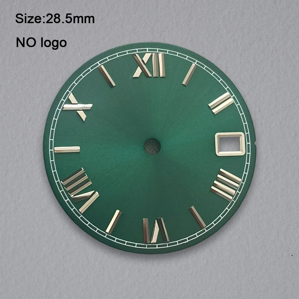 Roman Numerals 28.5mm No Logo Blank Dial High-Quality For NH35 Movement Custom Logo Watch Dials Hands Accessories Repair Tools