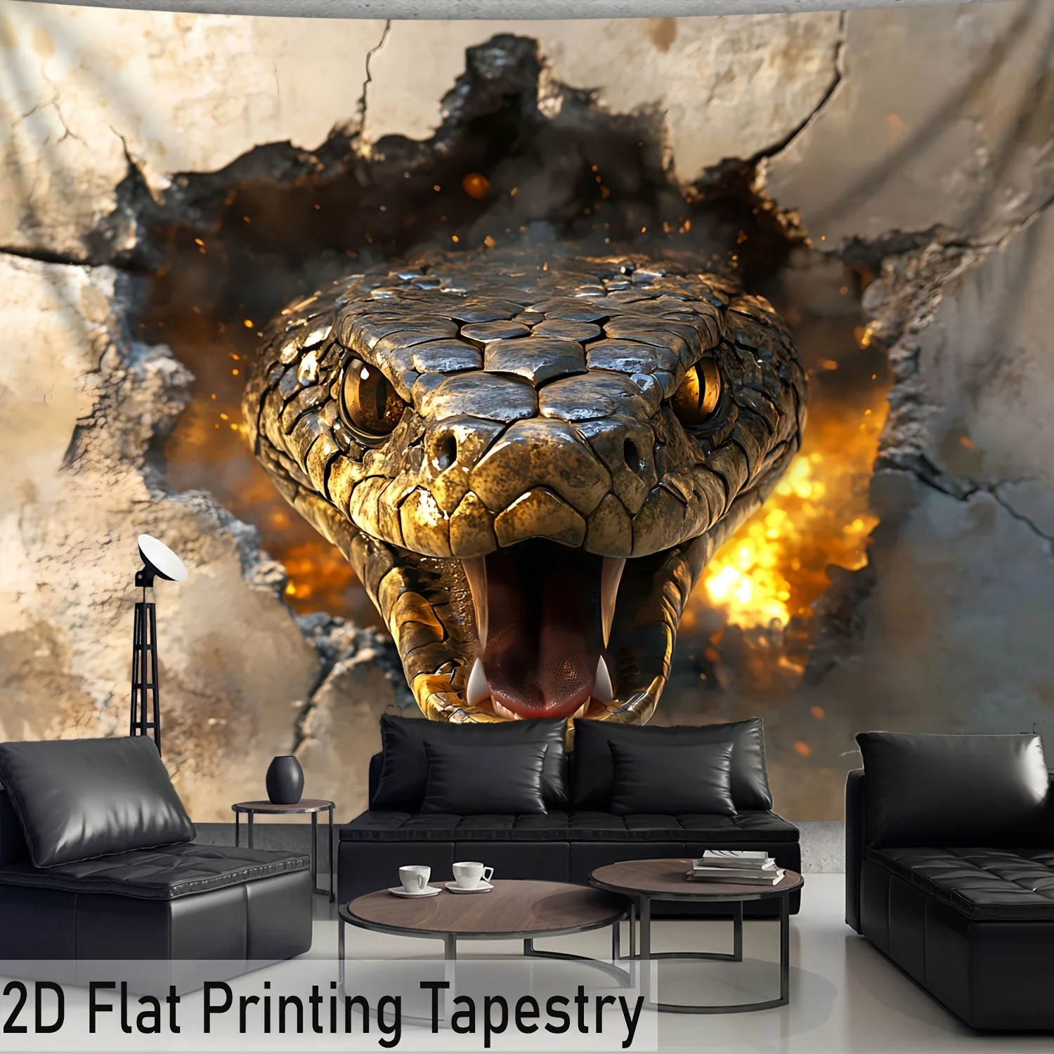 Breaking through the barrier pattern Digital printing polyester wall tapestry suitable for use living rooms offices bars party