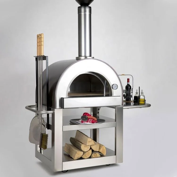 

Wholesale Custom Popular Outdoor Hot Sale Stainless Steel Wood Fired Pizza Oven