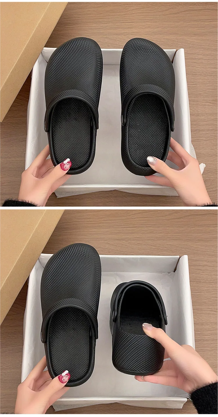 2026 Sommer Damen Clogs – Verstellbare Knöchelriemen-Slipper, wasserfeste Schuhe für Damen, orthopädische Komfort-Gehsandalen – Detail 20