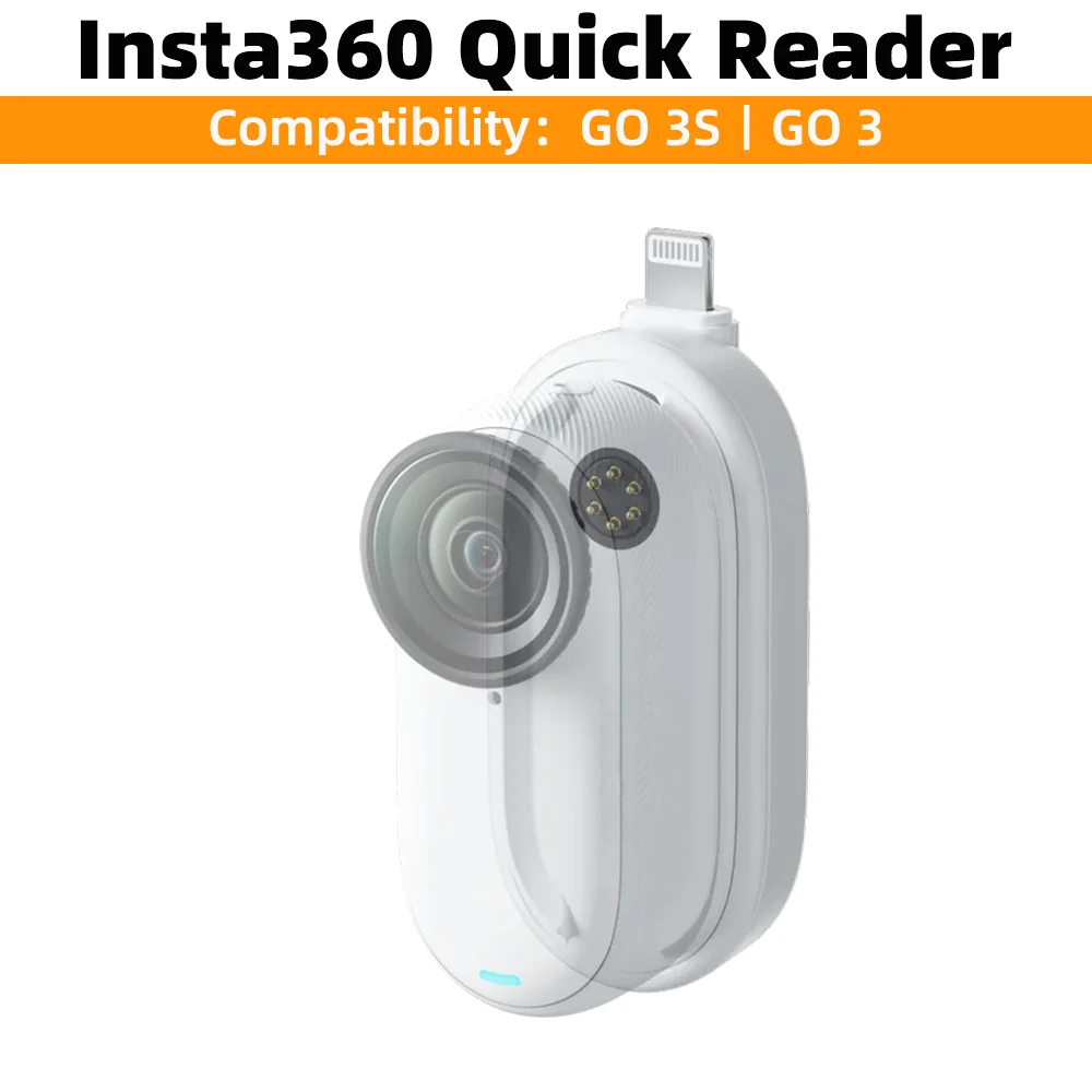 Insta360 액세서리 GO 3 / GO 3S 퀵 리더, 오리지널 카드 리더, 빠른 전송