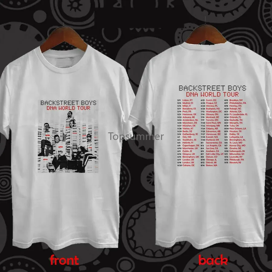 

Backstreet Boys Dna World Tour Concert 2019 White T Shirt S-3Xl 2019 New Short Sleeve Men T-Shirt Top Tee Plus Size Harajuku