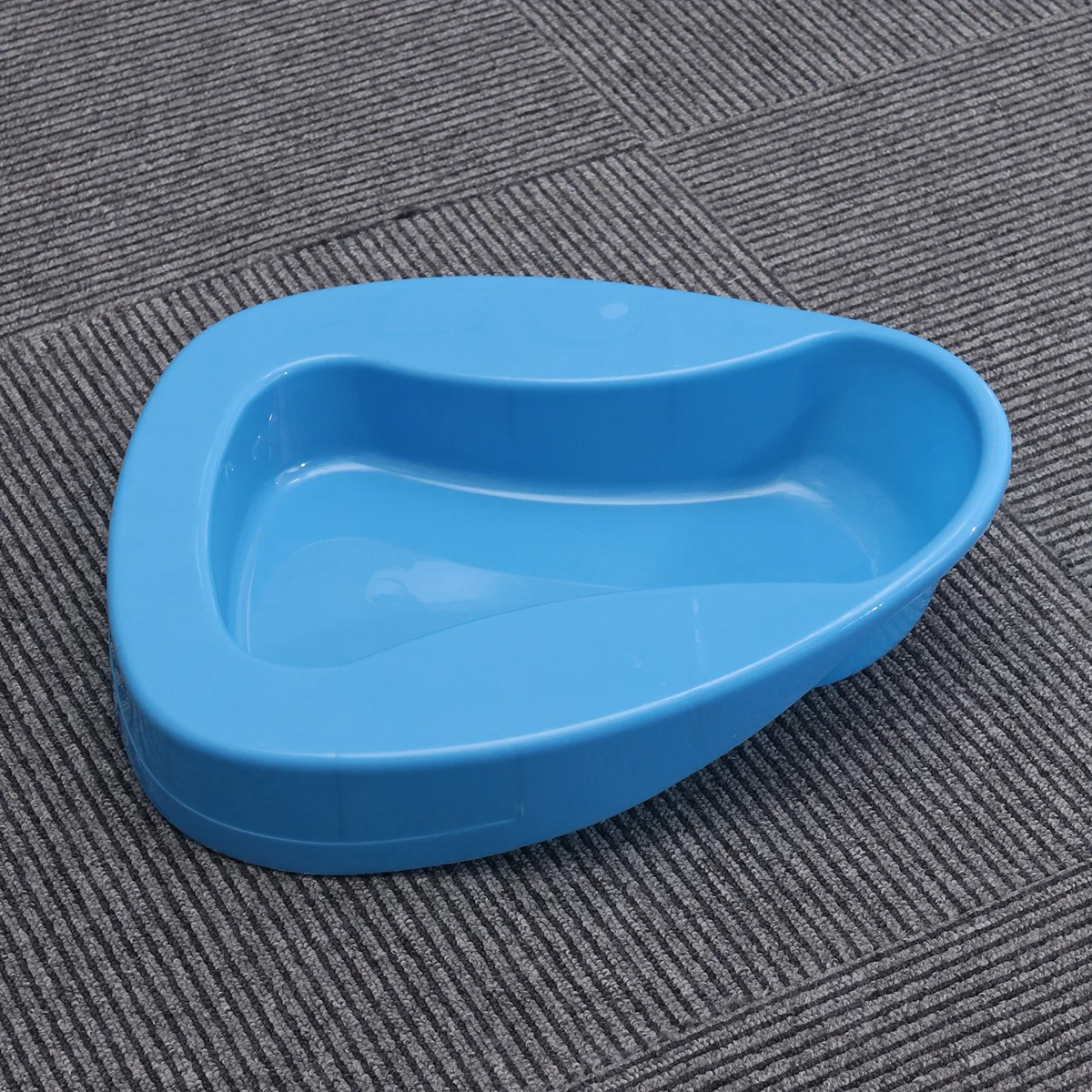 مقلاة سرير بلاستيكية سميكة باللون الأزرق لكبار السن طريح الفراش المرضى بالشلل مستشفى التمريض الرعاية المنزلية مقلاة سرير كبار السن