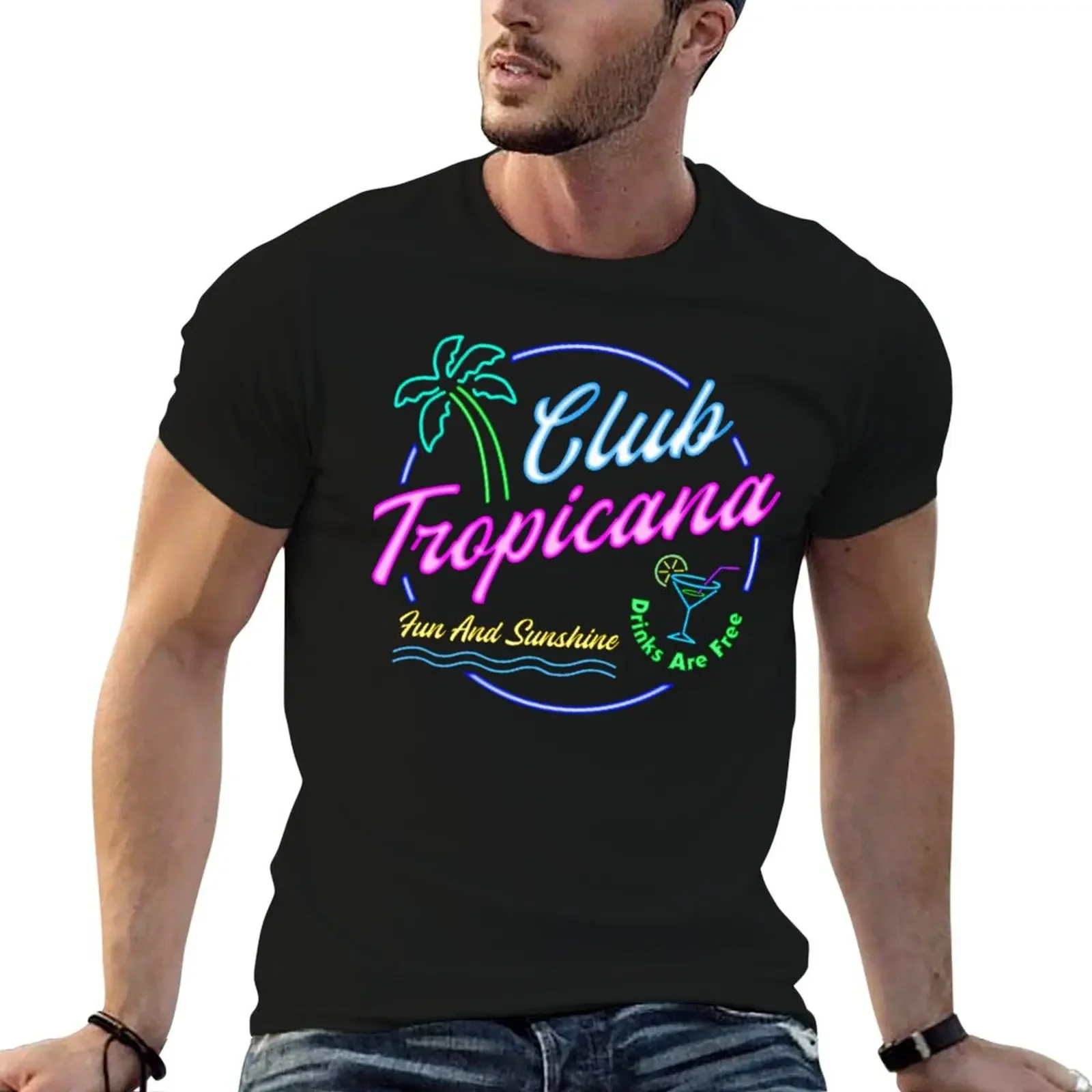 

Club Tropicana T-Shirt custom t shirt anime clothes Clothing affliction shirts T-shirts for men cotton