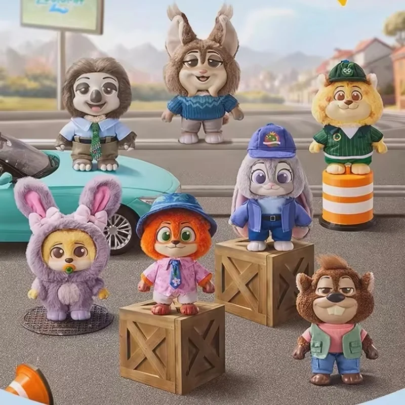 

Disney Zootopia 2 City Residents Series Blind Box Plush Keychain Official Licensed Cartoon Character Toy Girl Gift Collectible