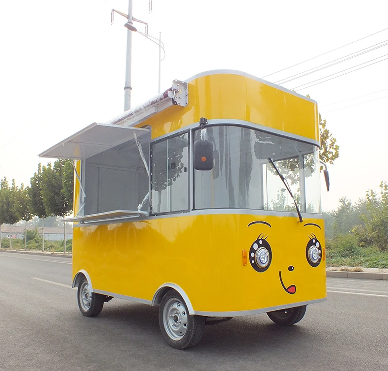 Одобренный электрический мобильный кофе-фургон, грузовик с едой, поддержка настройки