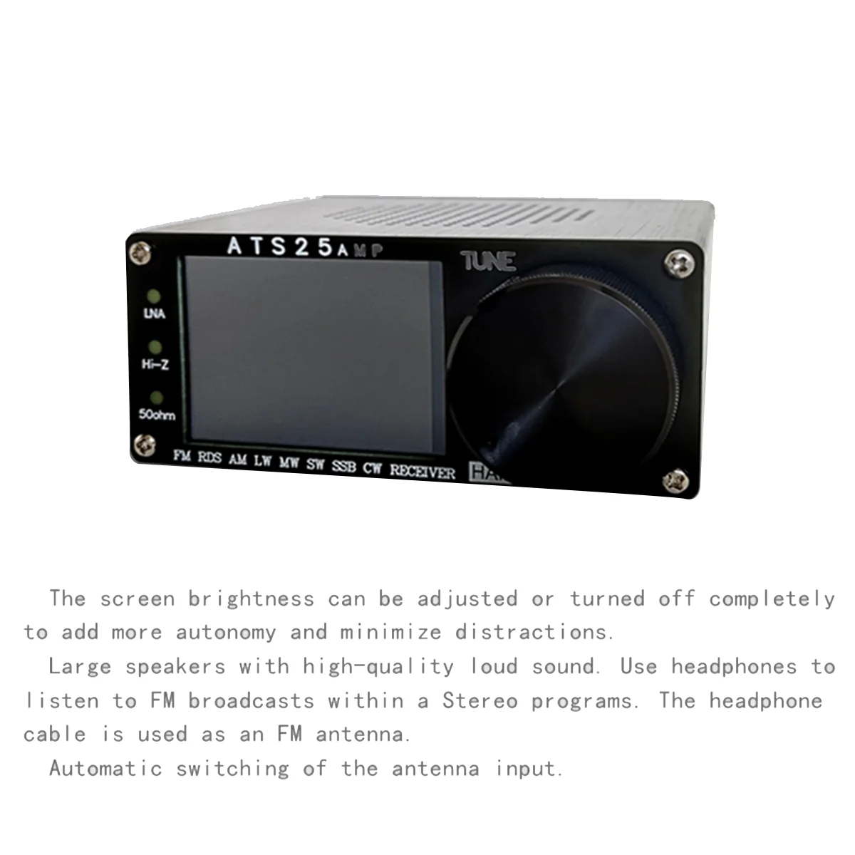 Imagem -03 - All Band Radio Receiver com Spectrum Scanning Firmware fm am lw mw sw Ssb Dsp Ats25 Amp Rds