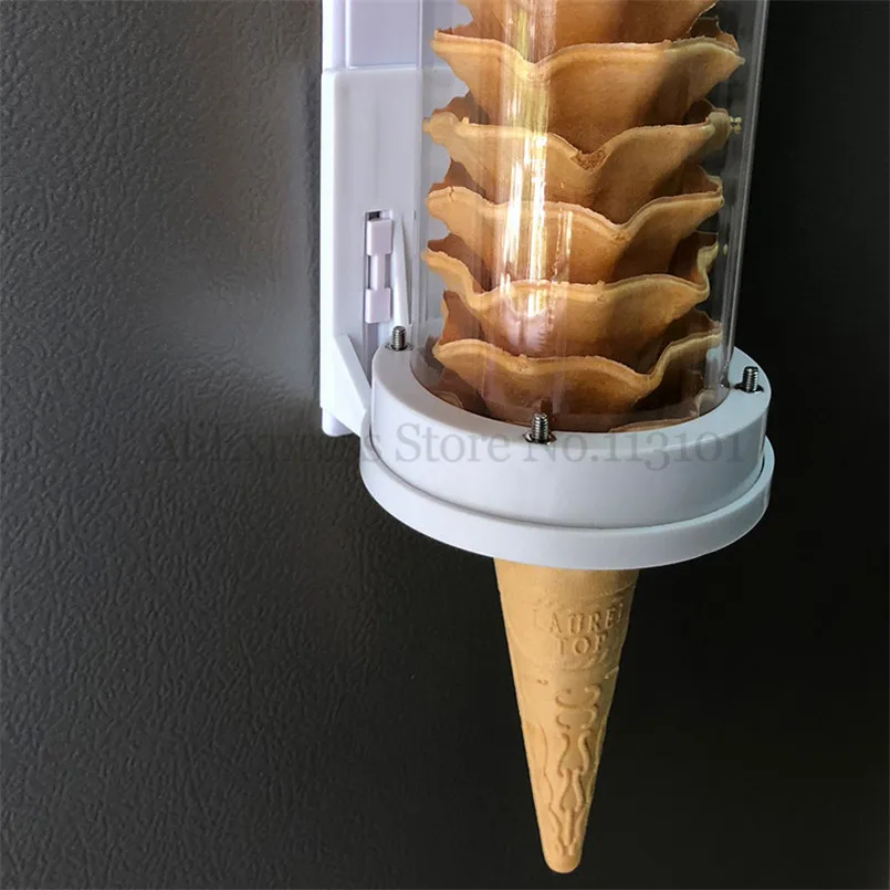 40cm Length Ice Cream Cones Barrel Holder Commercial Ice Cream Machine Fitting Spare Part Cone Stand Barrel With Magnetic Stick