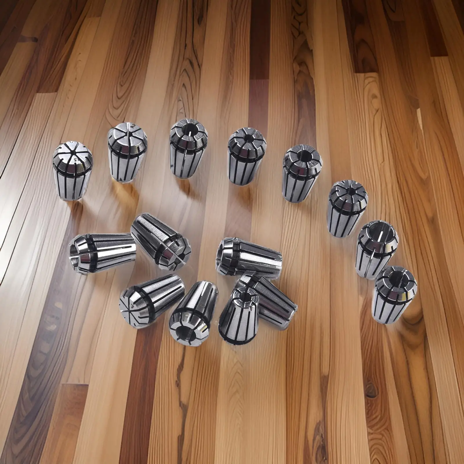 

15pcs ER11 Spring Collet Set with BT ER Extension Handle for CNC Milling Lathe Chuck Suitable for Drill Bits and Milling Cutters