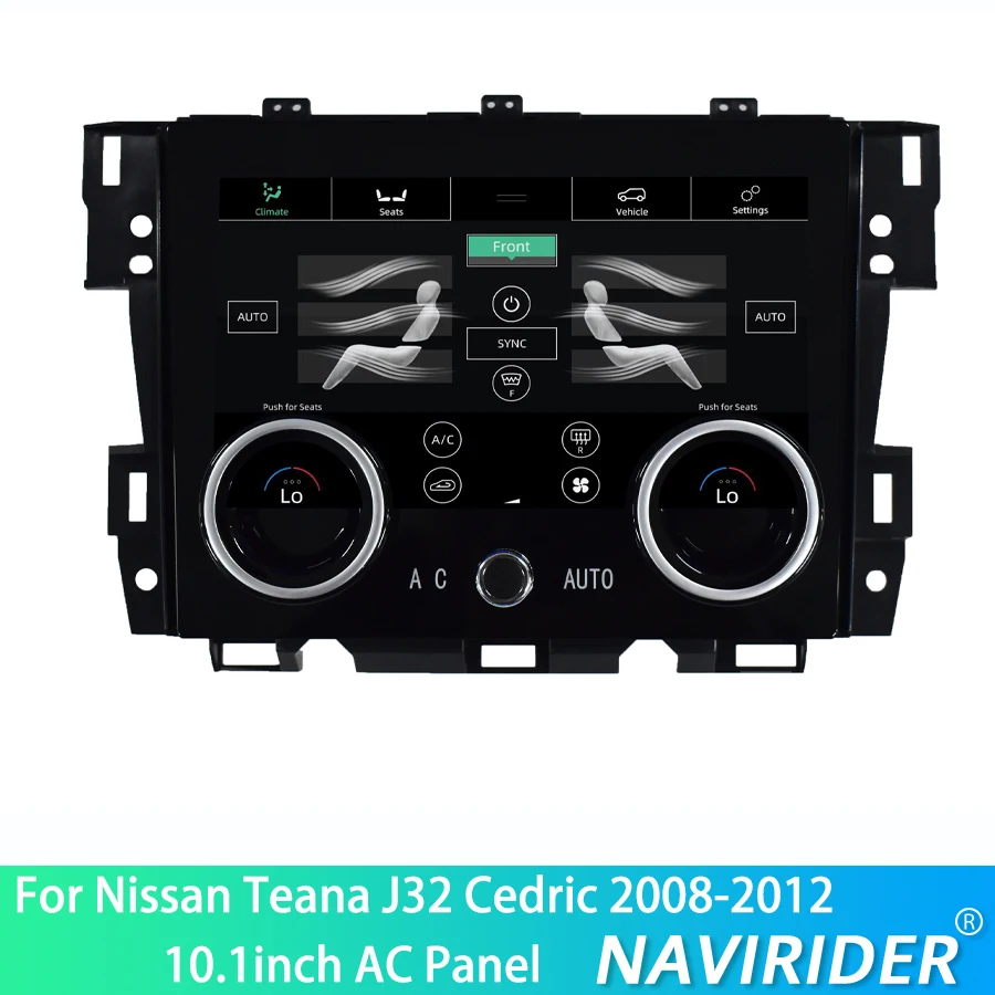 Navi 10.1Inch Air Condition Panel  For Nissan Teana J32 Cedric 2008-2012 Carplay AC Control Board Touch Screen Climate Control