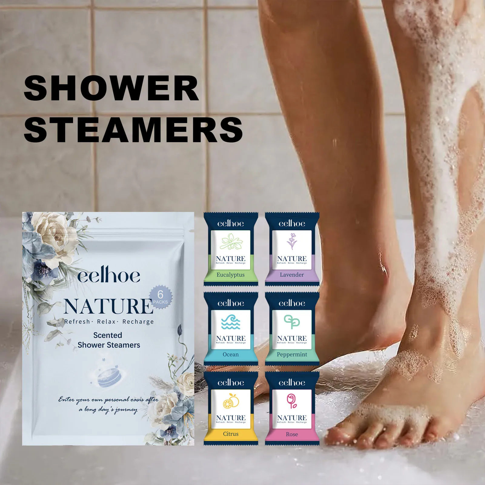 Shower Steamers Aromatherapy Tablets Assisting Sleep Relaxing Relieve Stress Shower Tablets n Women Stress Relief And Relaxation