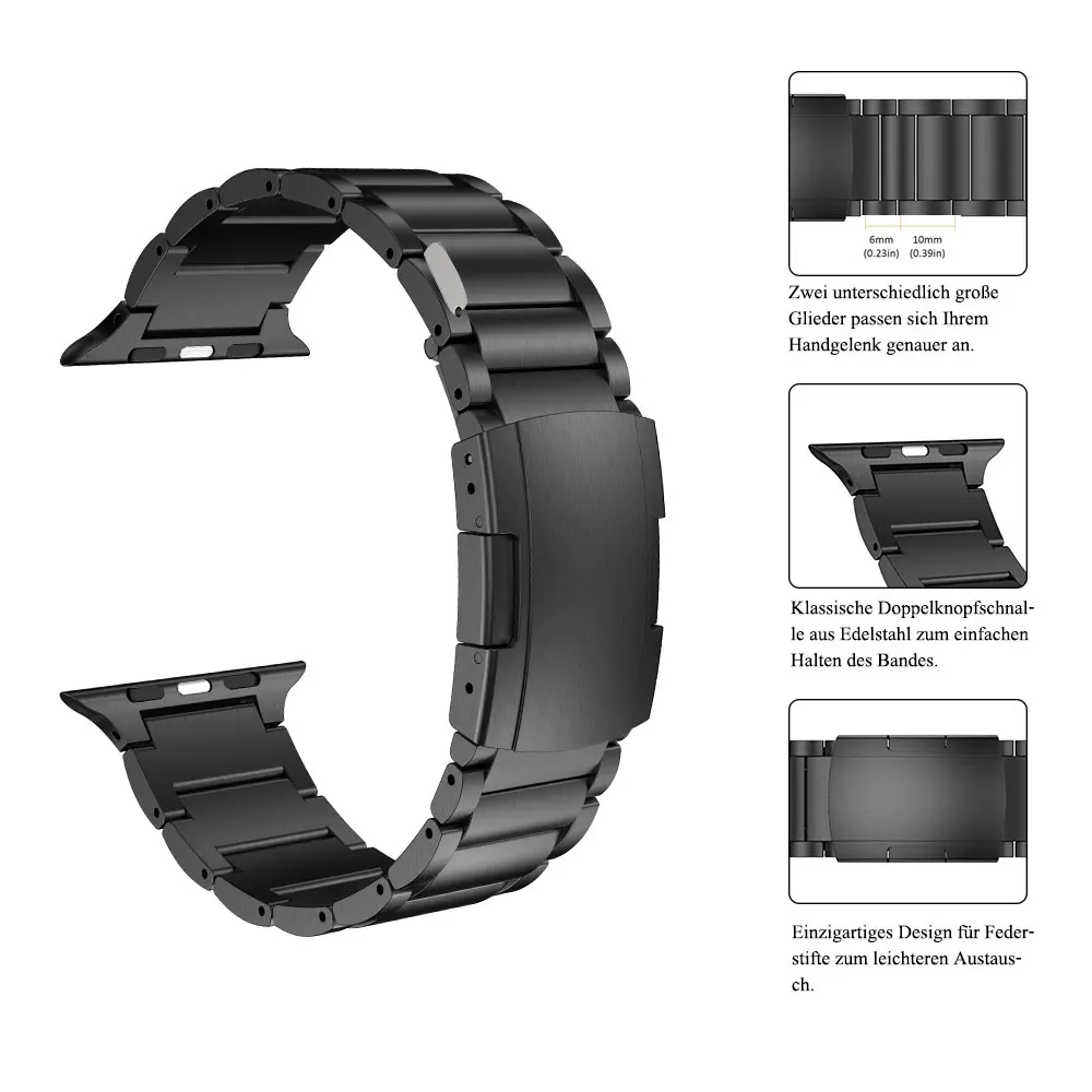 for Watch Ultra titanium watch strap Watch8 7 6 5 4 Smart metal strap 49mm 45mm 44mm Bracelet