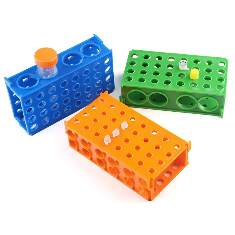 Plastic Test Tube Rack Centrifuge Tubes Racks Microtube Combo 4 Way Rack For Lab 0.5mL 1.5mL 1.8mL 10mL 15ml 50mL for Laboratory