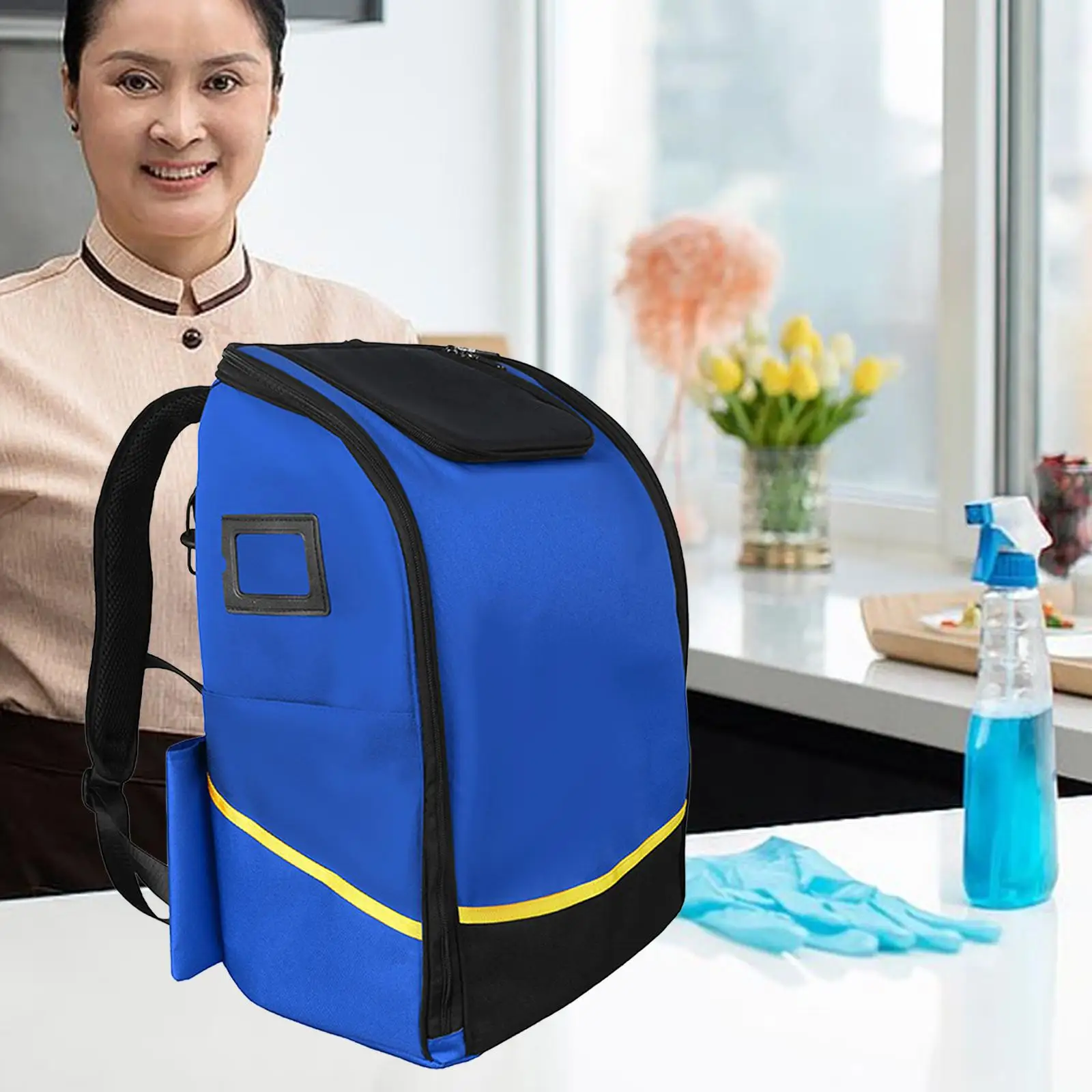 Perlengkapan Pembersih Ransel Pembersih Tas Pembersih Tahan Air Penyimpanan Pembersih untuk Pekerjaan Rumah Tangga Pembersih Cuci Mobil Mesin Cuci Mobil