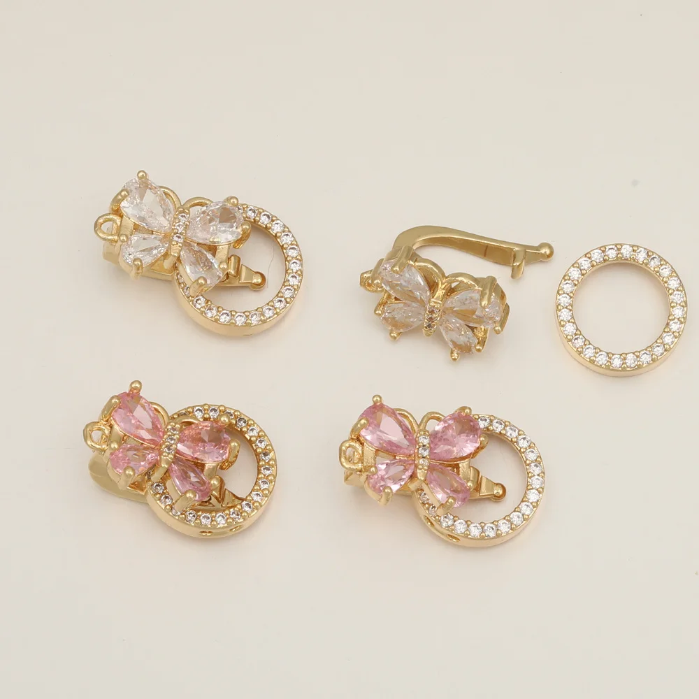 

Cordial Design 30Pcs 10*20MM Bracelets Accessories/Copper/Hand Made/Butterfly Shape/Genuine Gold Plating/DIY CZ Hooks #102700