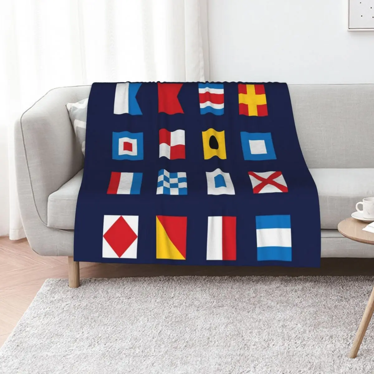Nautical flags, sailing, Maritime signal flags Throw Blanket Kid'S Blankets For Baby Soft Plaid Camping Multi-Purpose Blankets