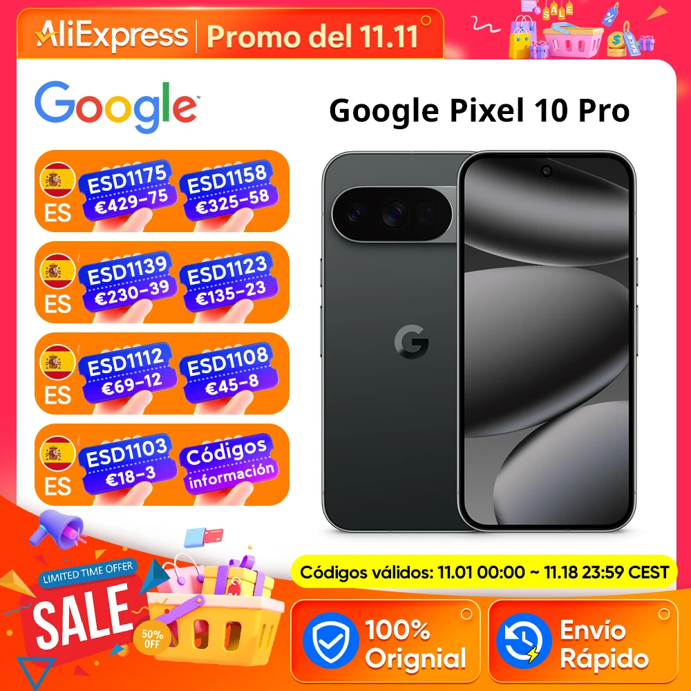 Version internationale du Google Pixel 10 Pro : processeur Google Tensor G5, triple appareil photo arrière Pro de 50 Mpx, IA Gemini, batterie de 4 870 mAh, écran 120 Hz Version internationale du Google Pixel 10 Pro : processeur Google Tensor G5, triple appareil photo arrière Pro de 50 Mpx, IA Gemini, batterie de 4 870 mAh, écran 120 Hz