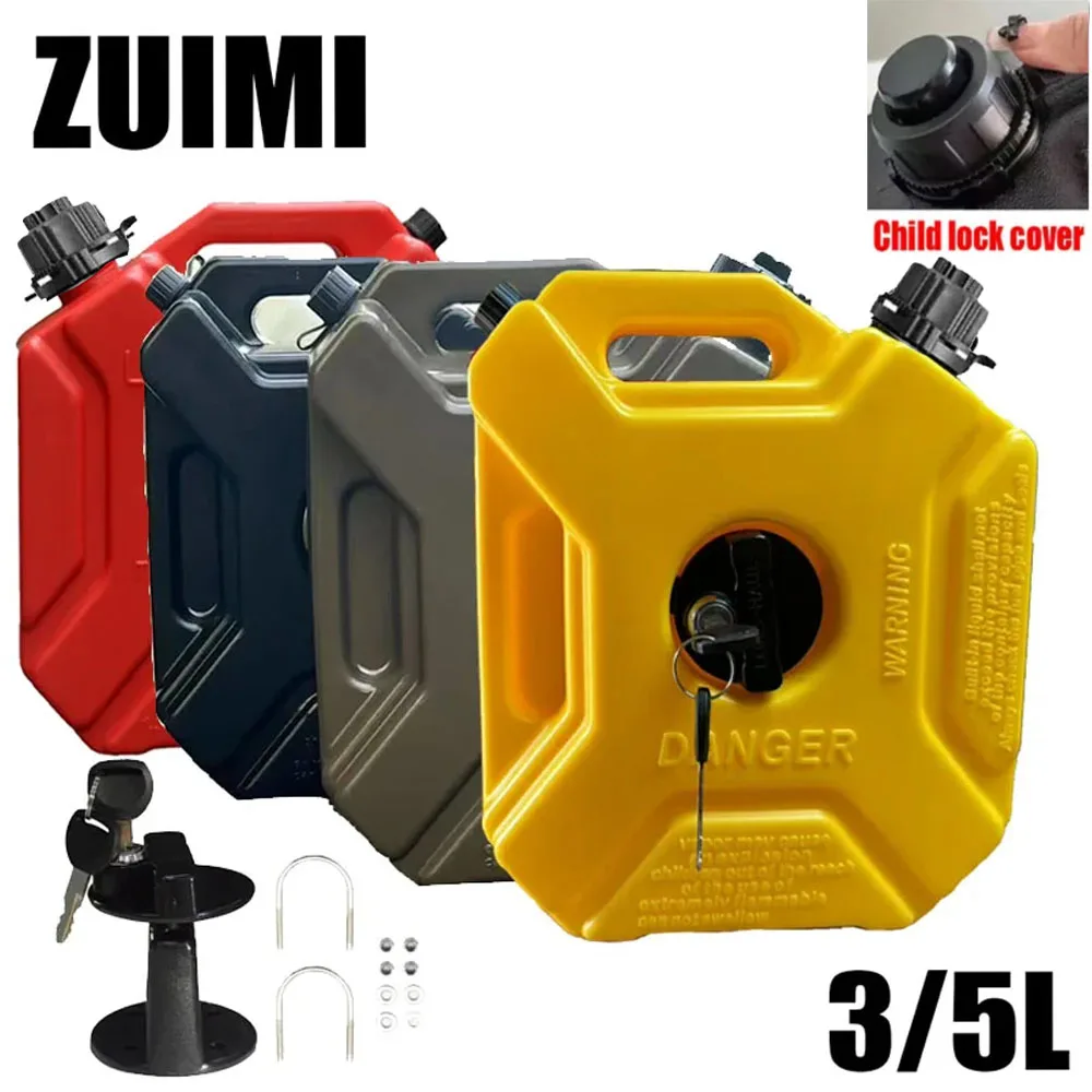 2025 NEW 3/5L Thick Version Mororcycle Fuel Tank Petrol Cans Gas Spare Container Anti-static Jerry Can Fuel Tank Mororcycle Can