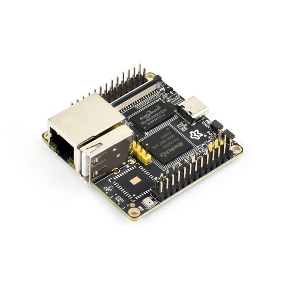 VoltSLuckfox Nova Micro Development Board Based On Rockchip RK3308B 8GB EMMC Integrated High-Performance Audio Codec Optional Fo