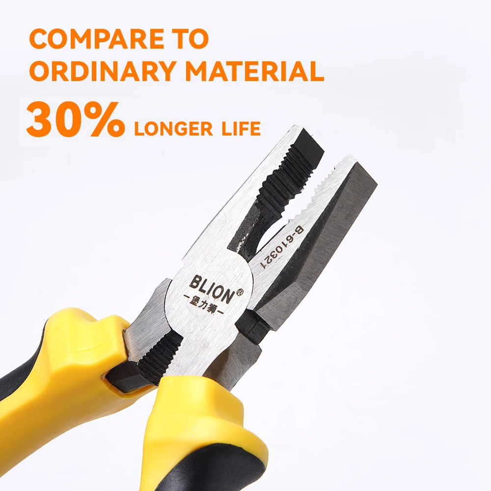 FCST 3Pcs 6 Inch Wire Pliers Sharp Large Opening Stripping Pliers Industrial Grade Multifunctional Hardware Manual Tools