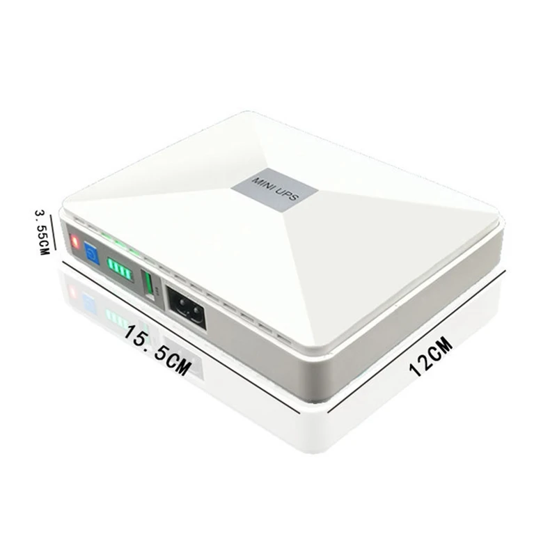 Imagem -06 - Fonte de Alimentação Ininterrupta Mini Ups Poe Bateria de Backup Grande Capacidade Roteador Wifi Cctv us Plug 5v 9v 12v 15v 24v Conjunto