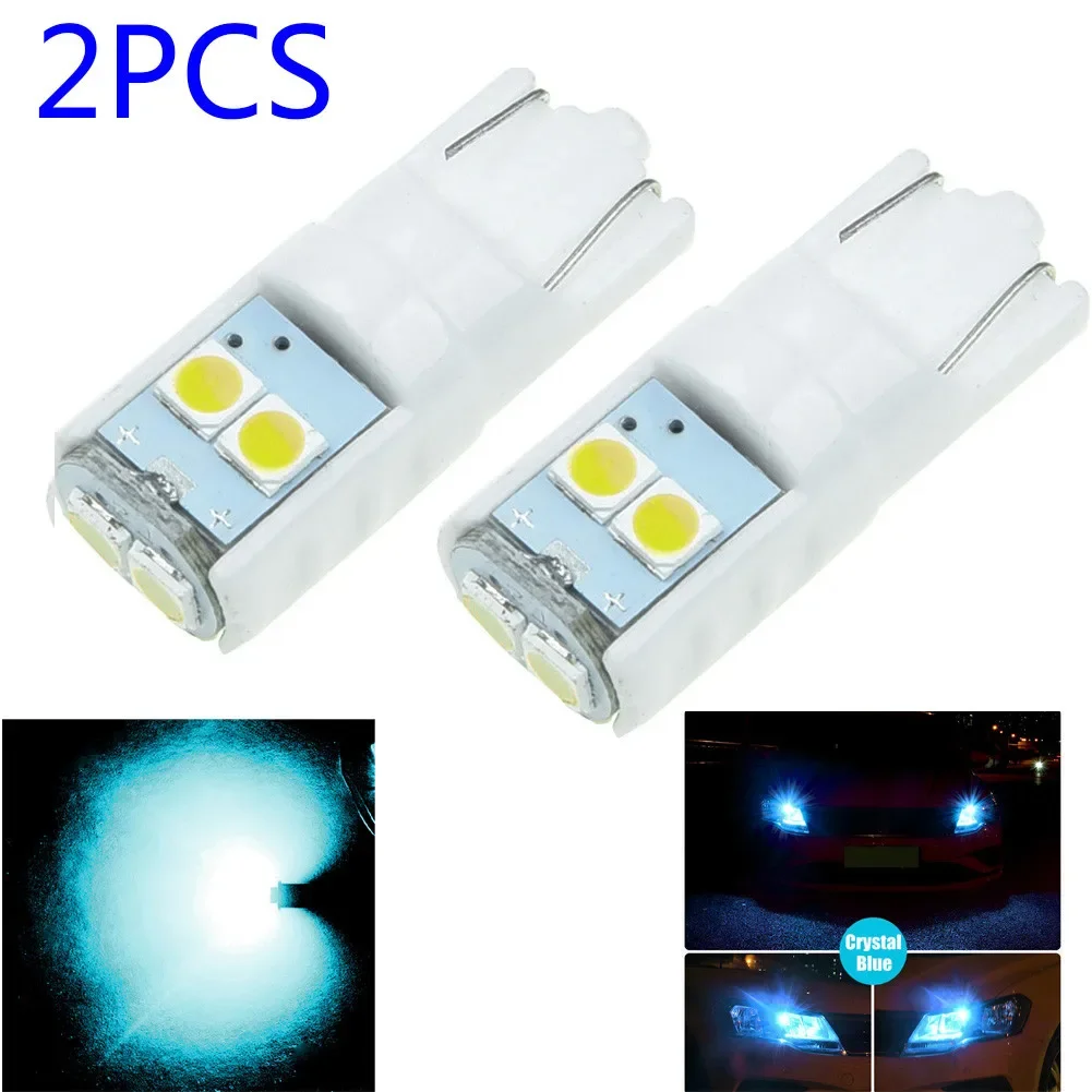 2PCS For T10  Super Bright Wedge Parking Steering Side Light Reading Lamp Bulb Blue, Red, White, Amber Low Heat Generation