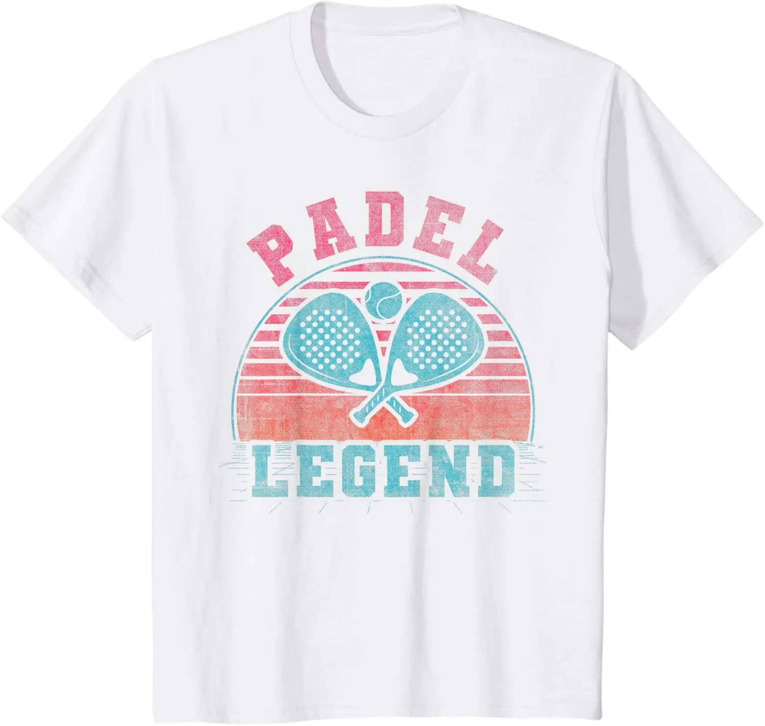 Cool Padel Retro Crossing Rackets Padel Legend T-Shirt Print on Demand Short Sleeve Mens Clothing Graphic T Shirts Ropa Hombre