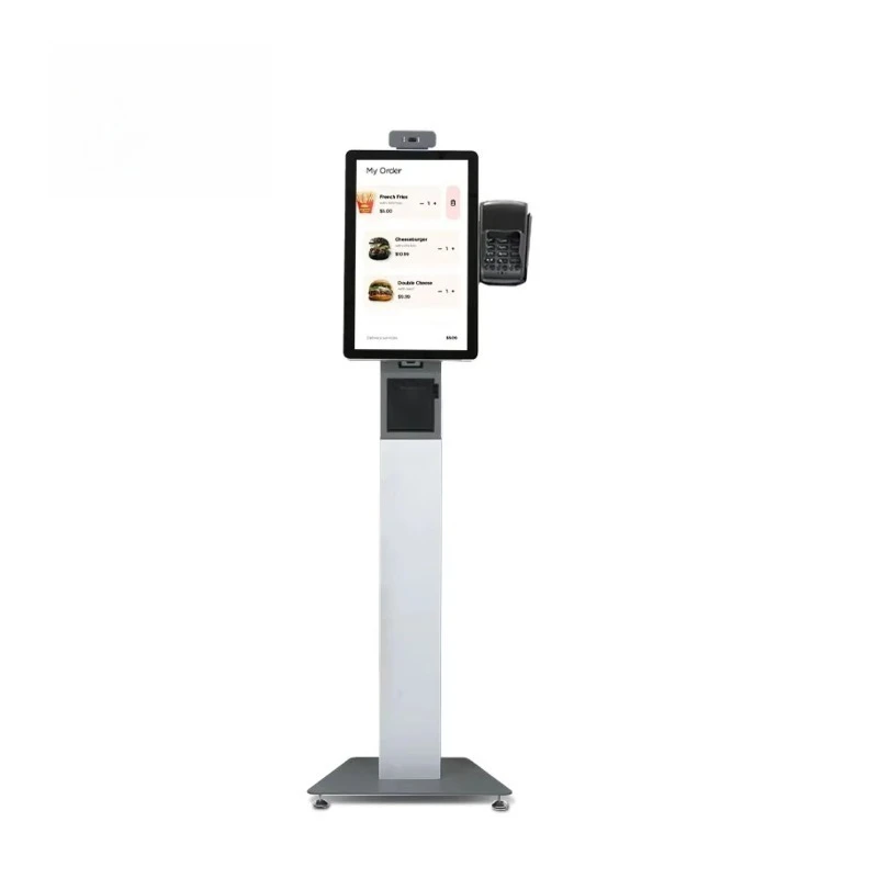 15.6 21.5 Inch Full HD LCD Screen Multitouch Self-order Kiosk Touch Screen Self Service Ordering Kiosk Payment
