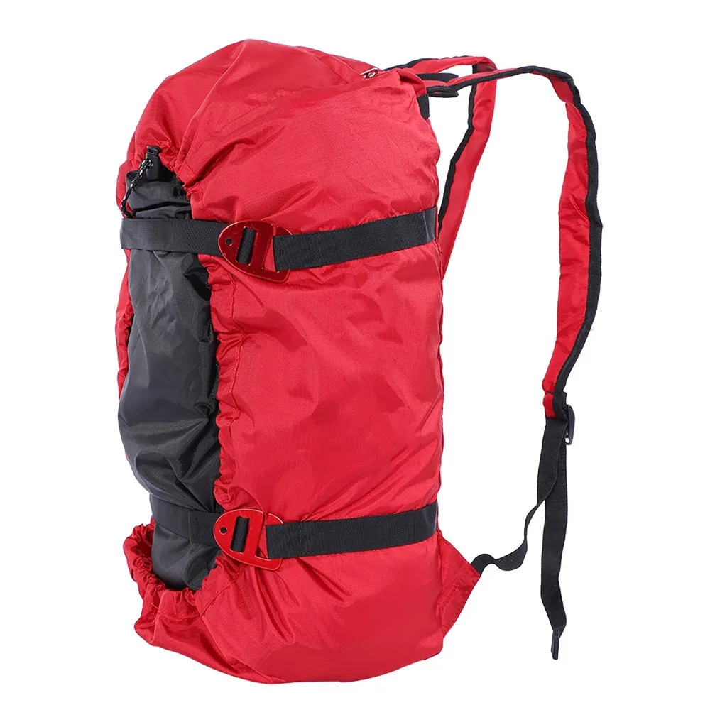 Oxford-Stoff-Kletterseiltasche mit Bodenplane, verstellbare Gurte, Kletterseil-Kit-Tasche, große Kapazität, ultraleicht