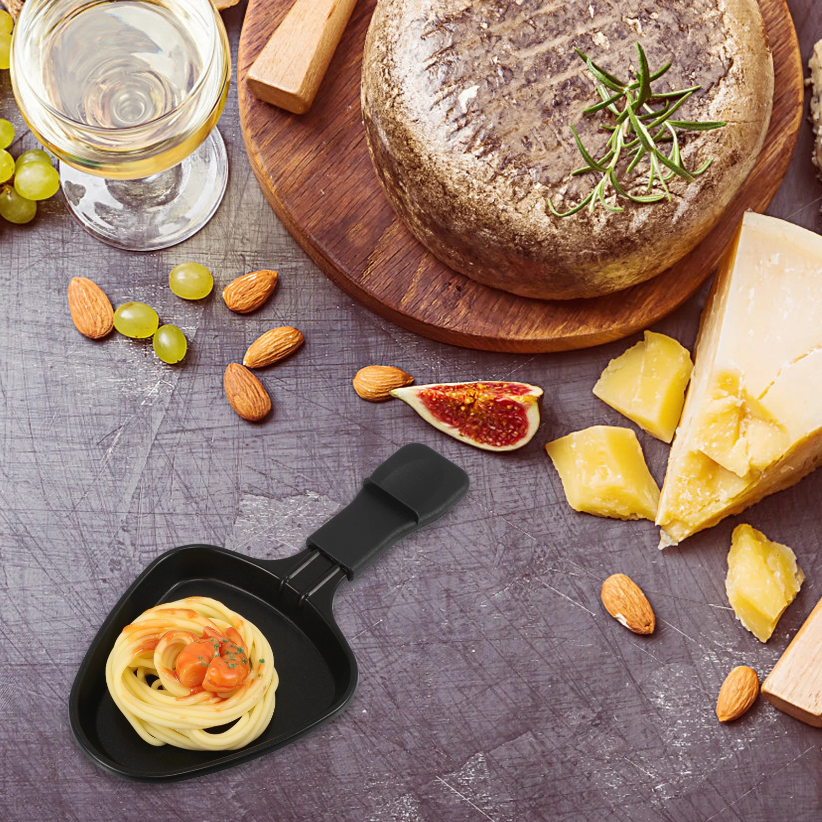 

Kitchen Mini Cheese Melt Pan Nonstick Frying Plate Quick Heating Versatile Cooking Delicious Grilling Experience Portable Handle